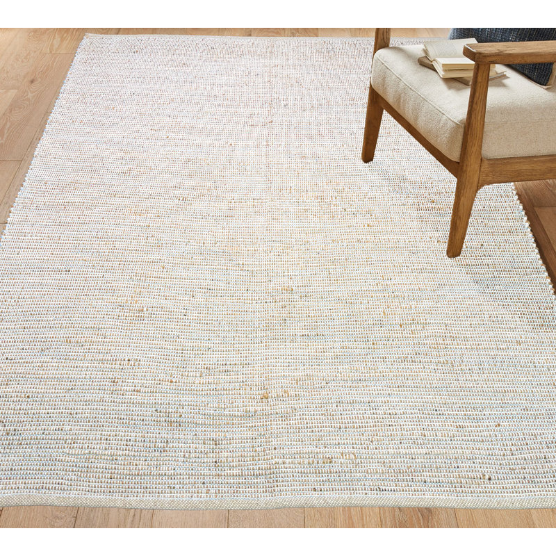 Aleksei Jute Area Rug, Rectangle 8' x 10', Coastal Blue