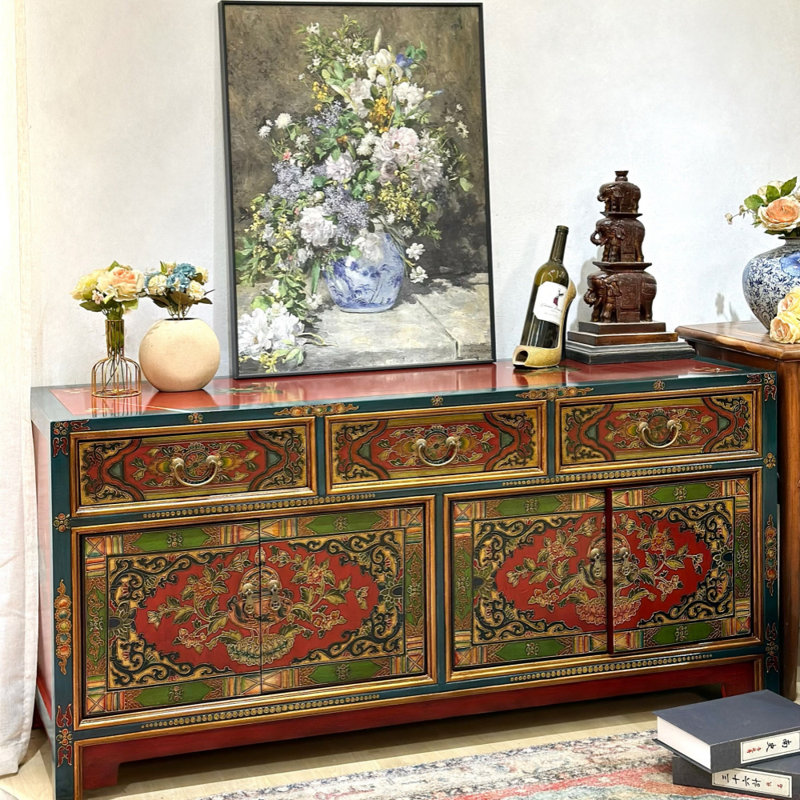 Large-Capacity Painted Sideboard
