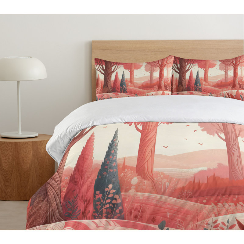 Woodland Duvet Cover, King Duvet Cover + 2 Standard Shams