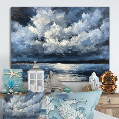 Tempête, formation de la côte sur toile
