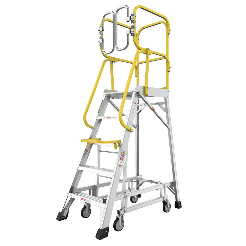 Échelle plateforme en aluminium à 5 marches 375 lb