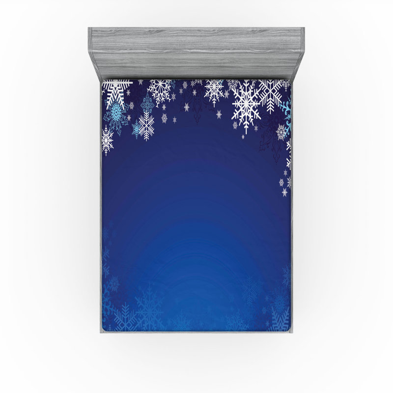 Ensemble de 2 drap-housse de Noël Ambesonne, Ensemble de draps pour grand lit