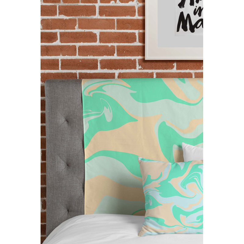 Tapisserie en mousse de mer camo hypnotic yellow