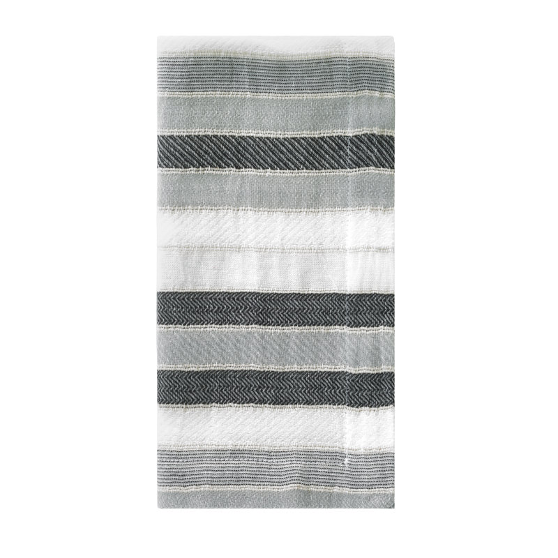 Aegean Stripe 21" Napkin, Black