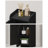Bathroom Storage Cabinet, Corner Floor Cabinet with 2 Doors and Adjustable Shelf, Narrow Toilet Paper Cabinets, Bathroom Organizer for Small Spaces, 7.9" D x 9.8" W x 29.5" H Black-1290868269-1290868256