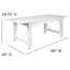 Ensemble de table de ferme pliable 8 pi x 40 po Donashia-1875965315-1875965317