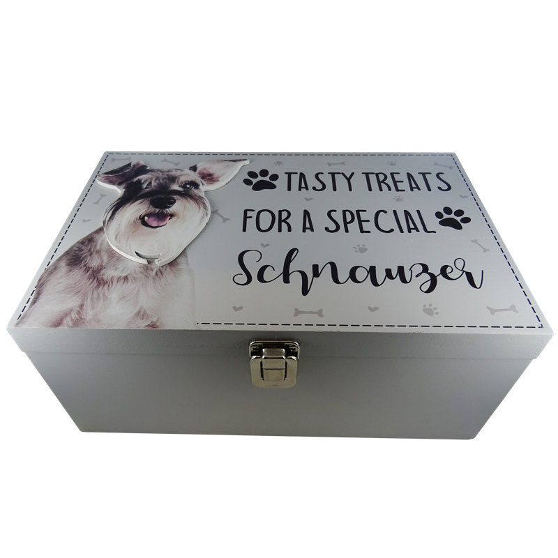 Schnauzer Dog Treat Box Denton Decorative Box