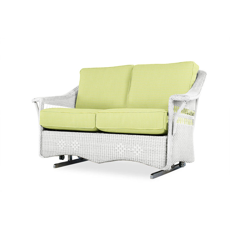 Nantucket Outdoor 2 - Seat Loveseat, White, Sailcloth Salt