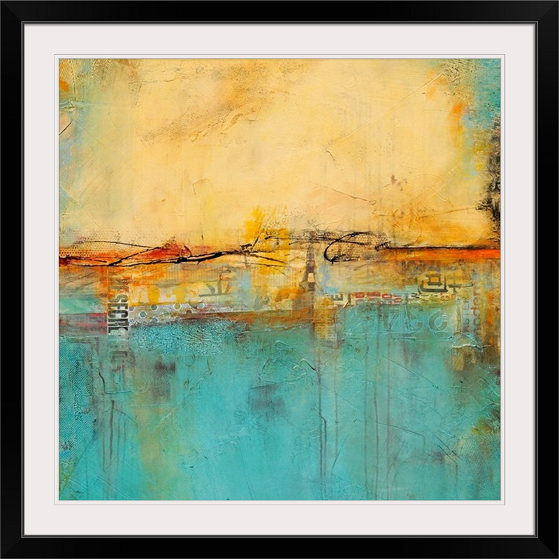 «Love Notes», impression, H 28 x l 28 po x P 1 po, Cadre noir