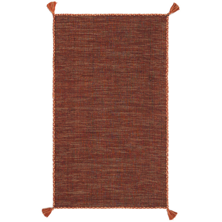 Amaral Hand Woven Cotton Solid Color Rug