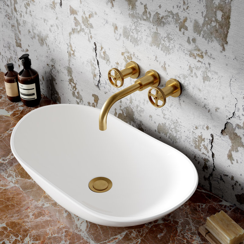 Revolution Mono Basin Mixer, Brushed Brass