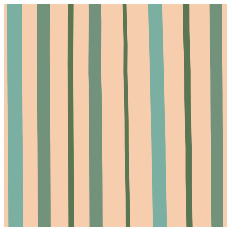 Coussins décoratifs vert beige à rayures verticales, 16 x 16 pouces