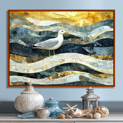 Marbre, mouette, vol de la côte II - Mouette, art mural