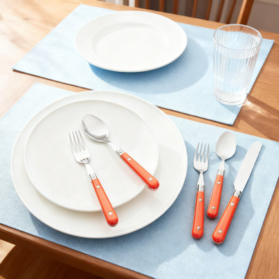 30-Piece Stainless Steel Flatware Set, Service For 6, Dishwasher-Safe With Riveted Handles