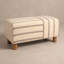 Banc rectangulaire en coton et acacia Sullivan