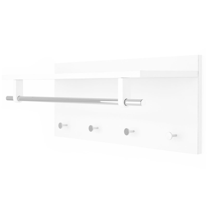 Janique 75 cm W Hall Tree, White
