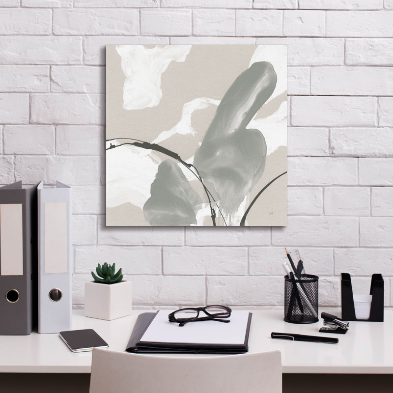 «Touch Of Gray 1» par Chris Paschke, art mural sur toile, H 18 po x l 18 po x P 0,75 po