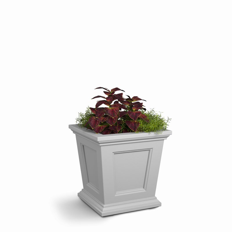 Boîte à fleurs en plastique Anastassia, Blanc