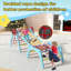 6 In 1 Foldable Wooden Pikler Triangle Climbing Set 