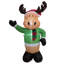 Lighted Inflatable Reindeer Outdoor Christmas Decoration - 4.25'