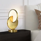 Lampe de table en laiton brossé 16 po Oloran