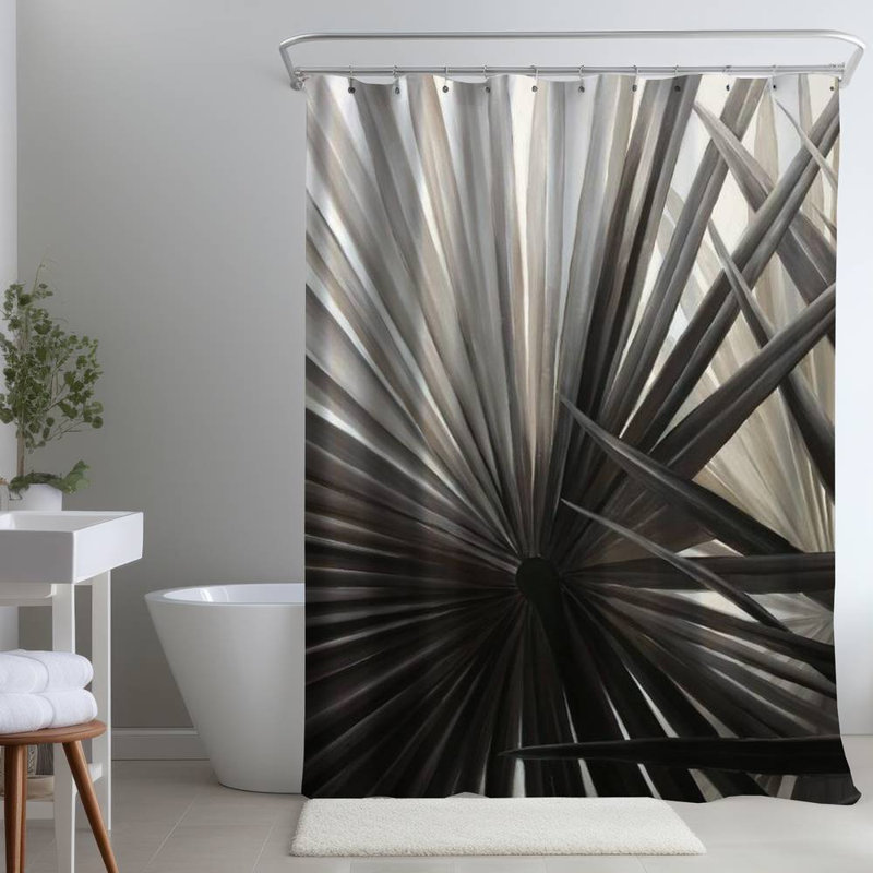 Shower Curtain FL293 – Polyester Shower Curtain, Dye Sublimation Print, 71" W × 74" L