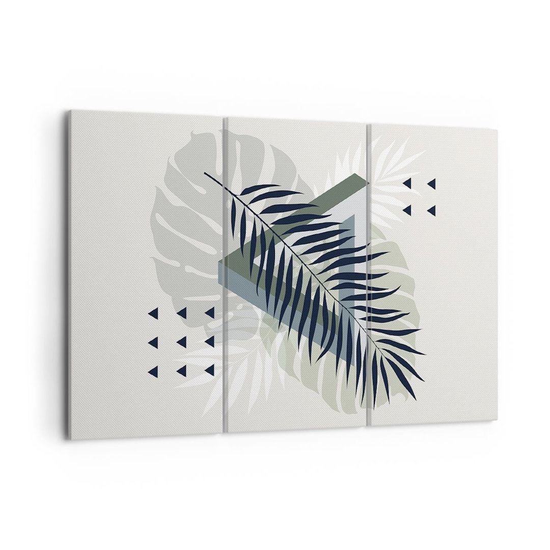 3-tlg. Leinwandbilder-Set Monstera Palm Graphics