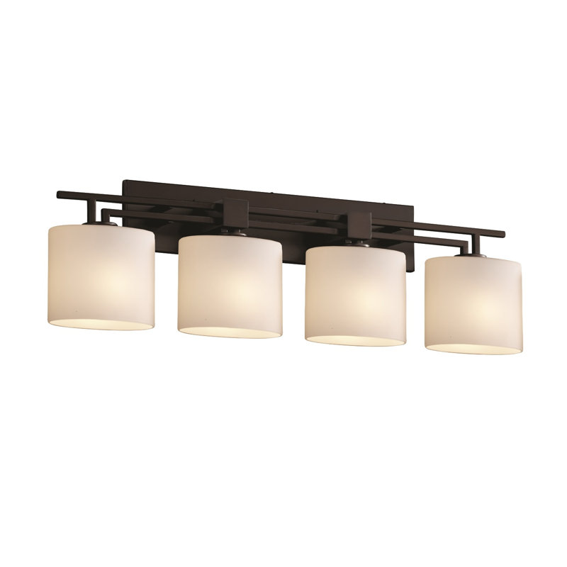 Casson 4 - Light Dimmable Bath Bar, Matte Black, Oval