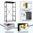 4 Drawer Dresser for Bedroom, Narrow Chest of Drawers, Wooden Top and Study Iron Frame 18"x37.5"-(WxH)