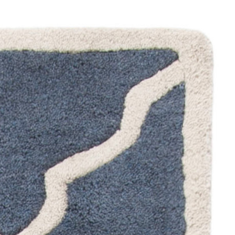 Carolene Hand Tufted Wool Geometric Rug, Rectangle 4' x 6'