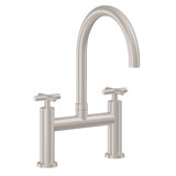 Bridge Kitchen Faucet With Sidespray - Arc Spout