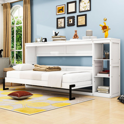 Murphy Bed with Storage Shelves