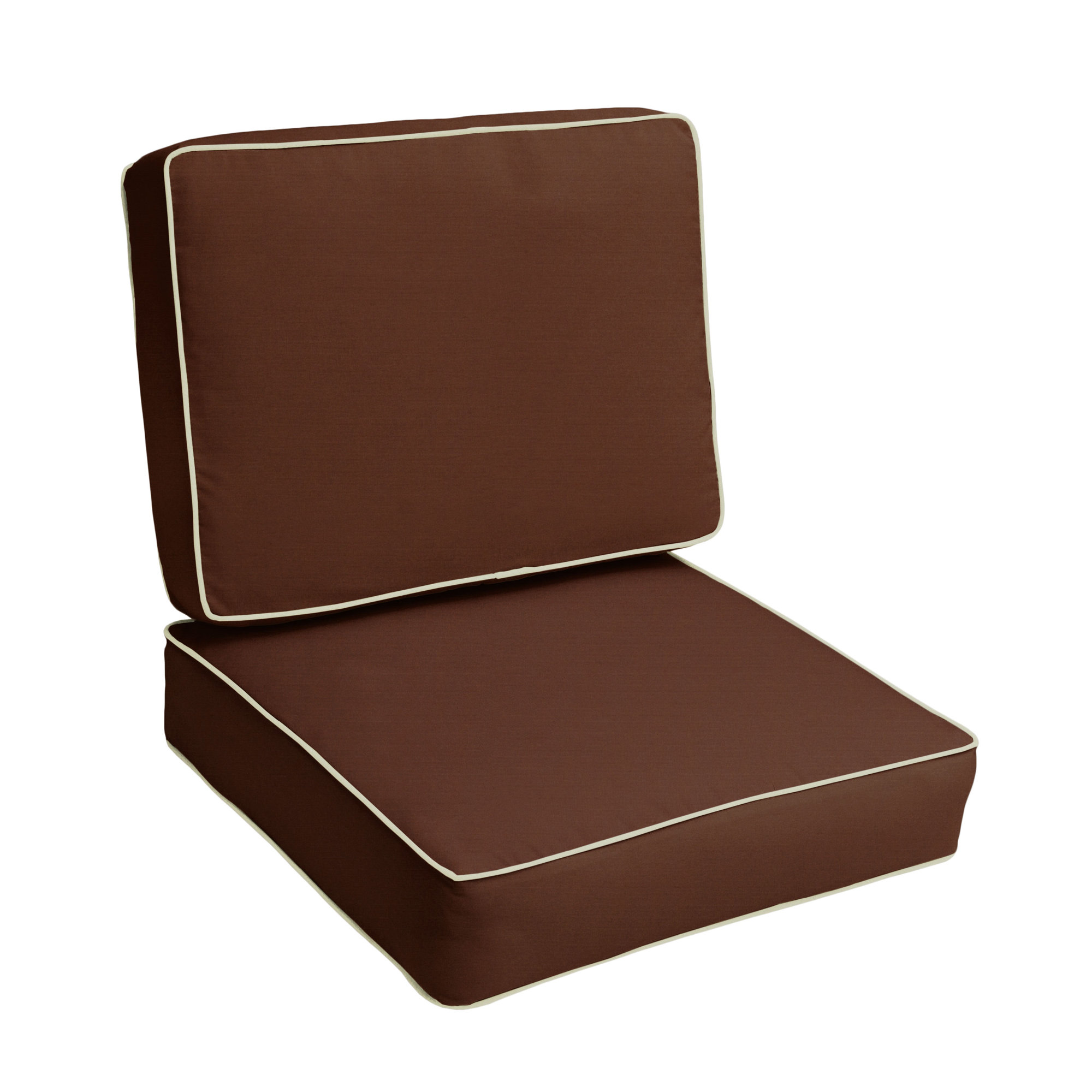 Outdoor Sunbrella Seat/Back Cushion, Spectrum Cilantro Sunbrella® Plainweave, 23.5" W x 23" D