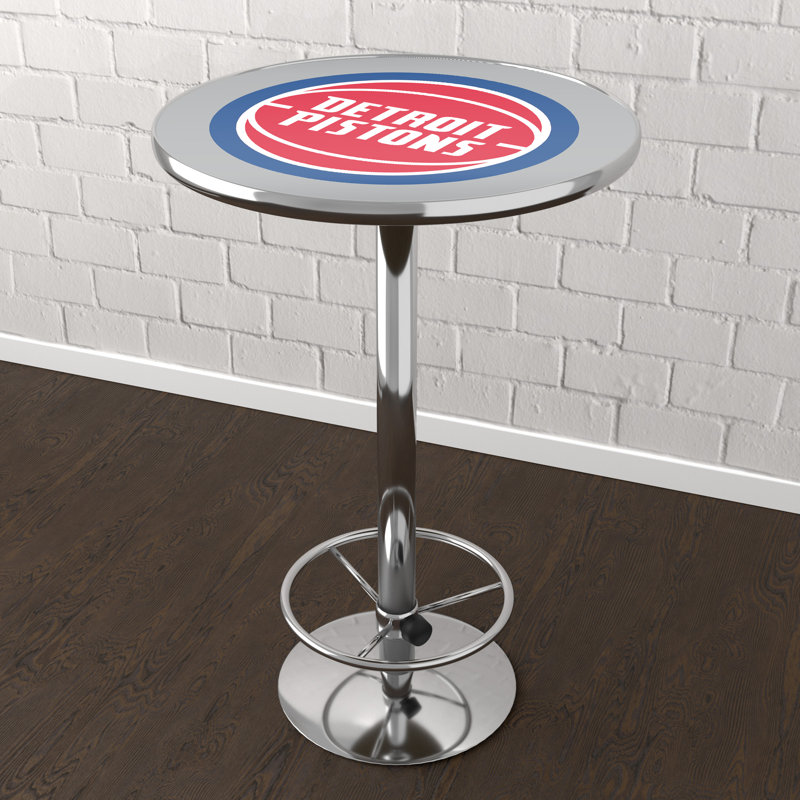 NBA Round Metal Base Dining Table, Chicago Bulls 1