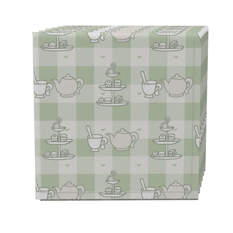 Rectangular Geometric Cotton Twill Tablecloth