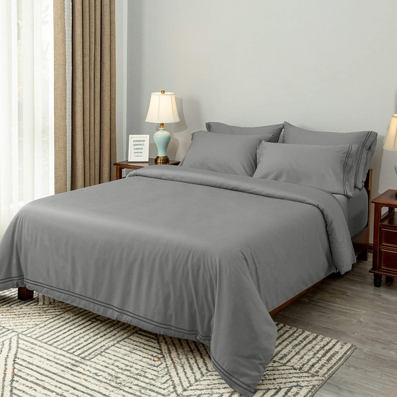 Cotton Blend, Califorlia King, Light Gray