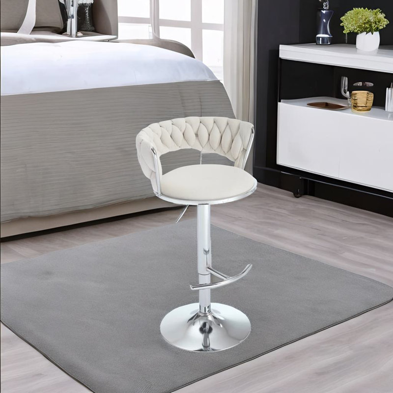 Ensemble de 2 tabourets de bar, Ivoire ivoire