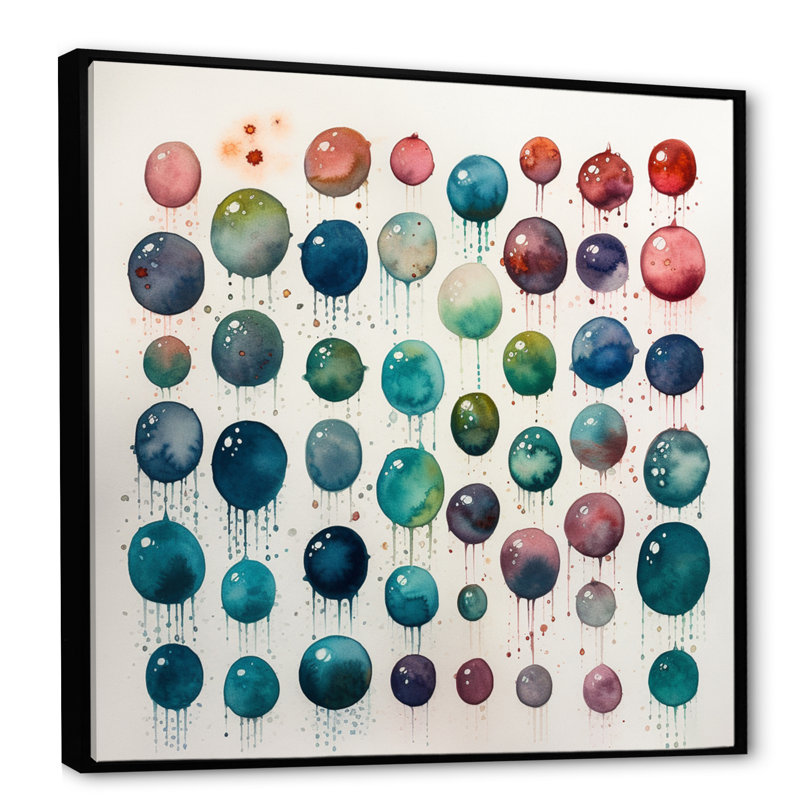 Exploration des profondeurs de la fludité verte I - Art mural abstrait minimaliste, H 36 po x l 36 po x P 1,5 po