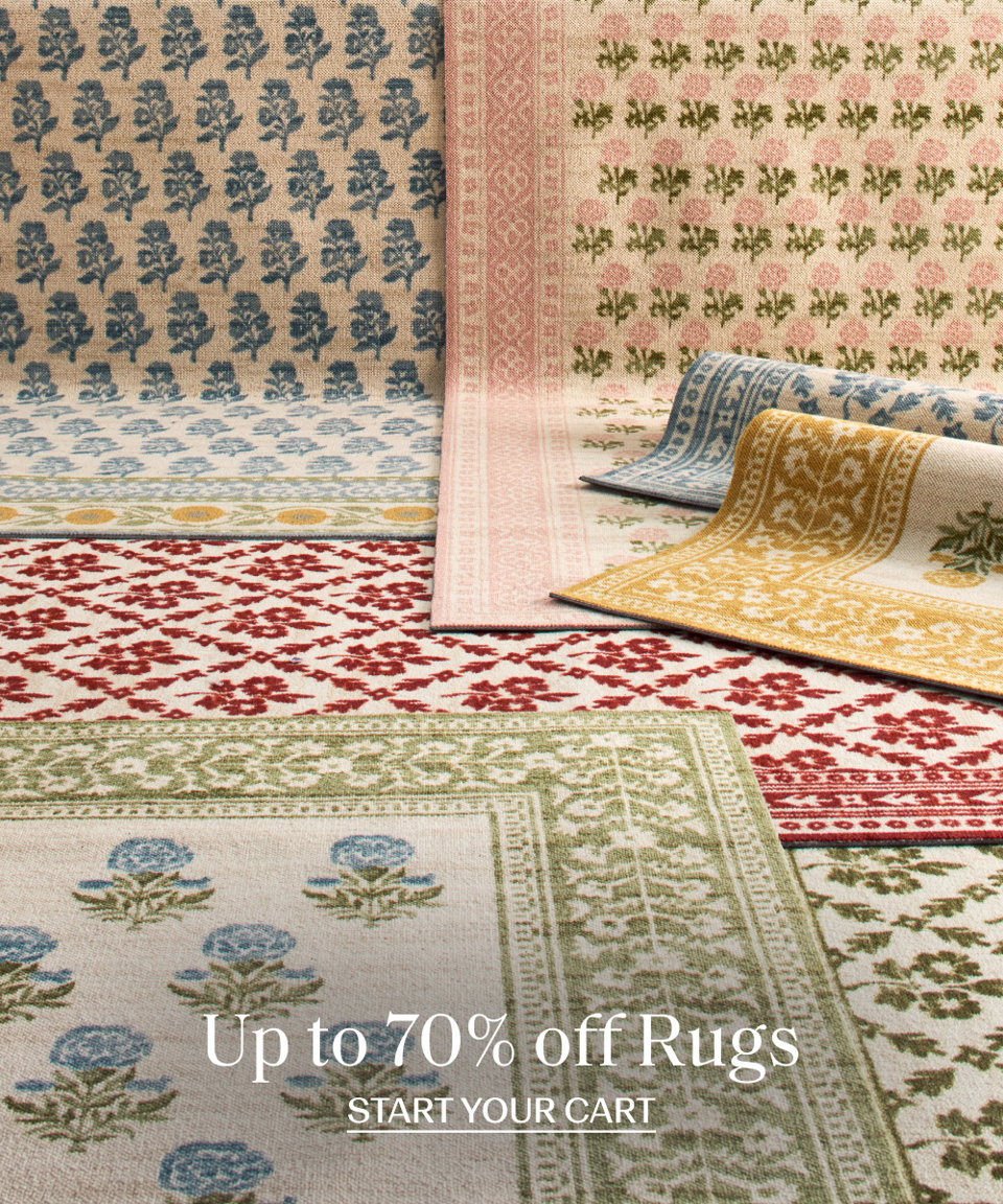 Up to 70% Off Rugs, Start Your Cart.