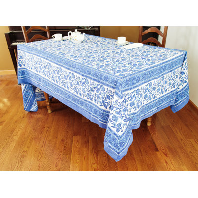 Livilla Floral 100% Cotton Tablecloth