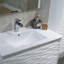 Meuble-lavabo mural flottant simple 36 po avec lavabo en céramique Artesian