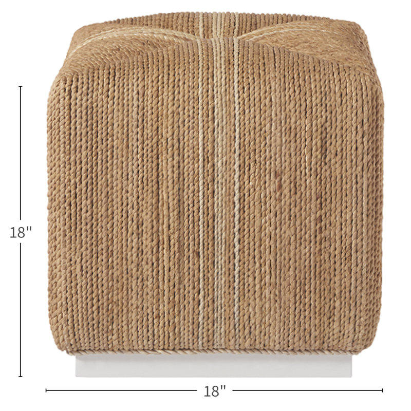 Abaca Square Ottoman