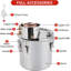 Ensemble de brassage en acier inoxydable 10 gallons