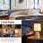 Mini Boho Farmhouse Table Lamp Rustic End Table Decorative Small Lamps For Small Spaces Bedroom Nightstand Living Room Reading Desk Side Table Lamp
