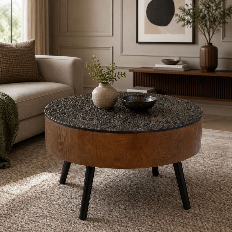 Table basse 31,5 pouces, Brun