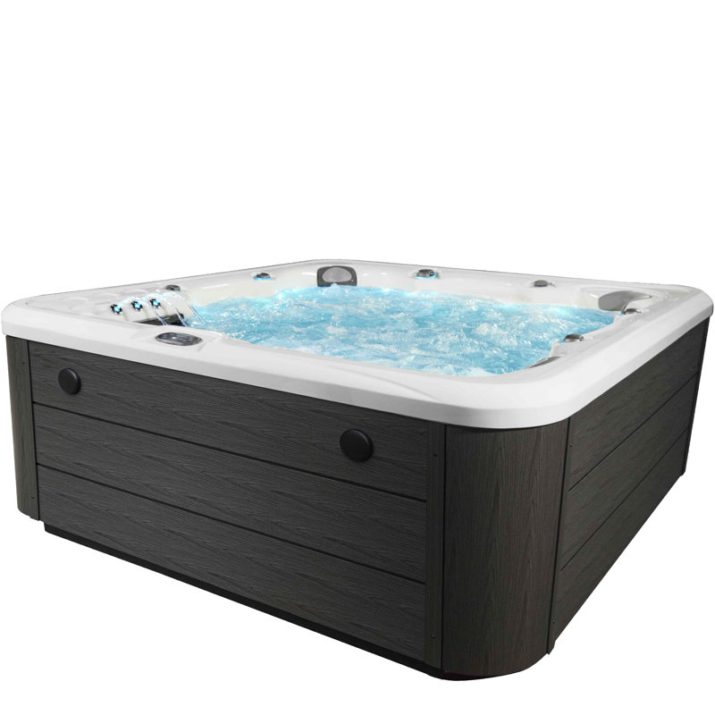Scenic 6-Person 69-Jet 120-Port Lounger 4-Pump Spa w/Triple Water Columns by Aqualife by Strong Spas