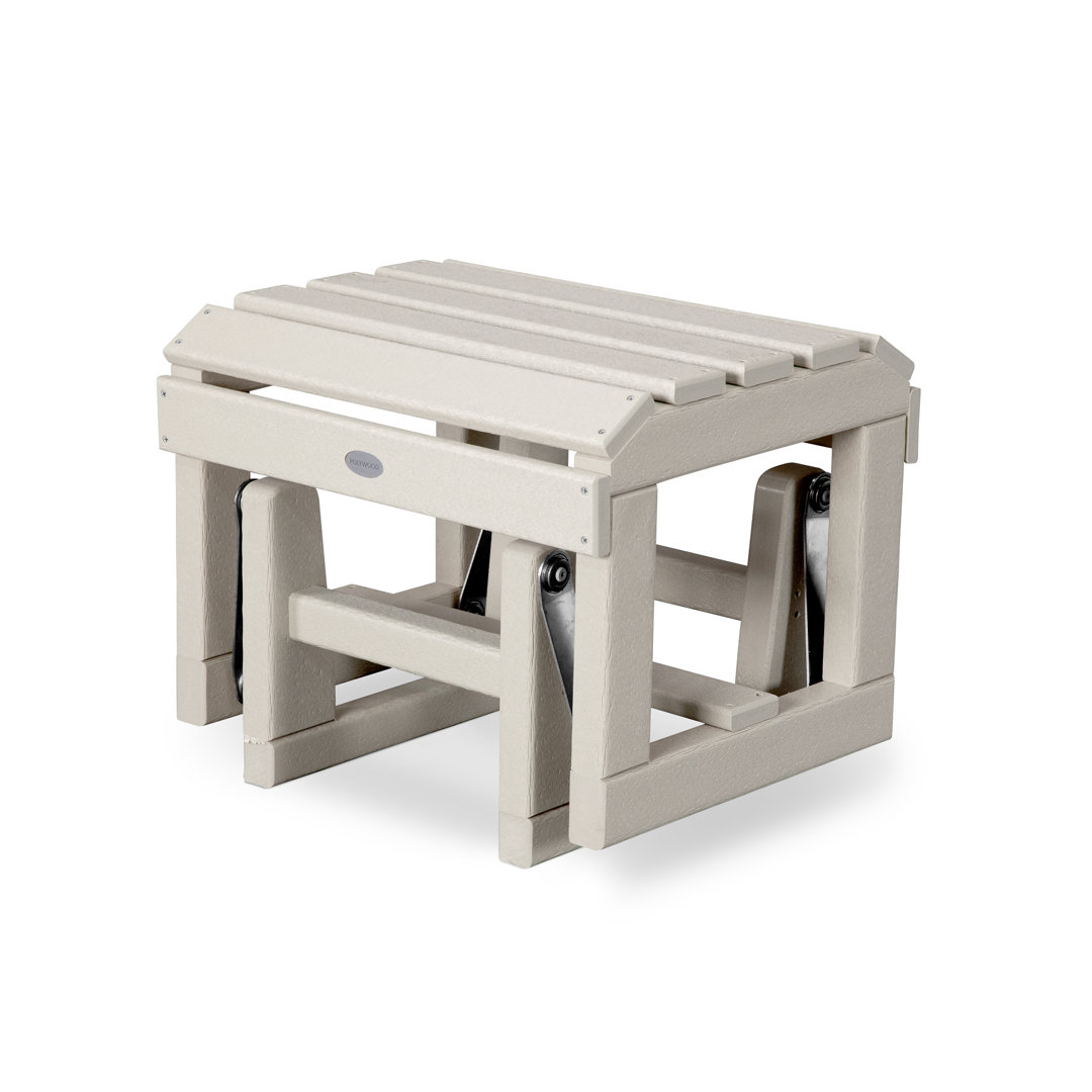 POLYWOOD Plastic/Resin Adirondack Chair and Ottoman POLYWOOD® 