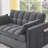 Convertible  Sleeper Sofa with Adjustable Backrest-1519406552