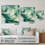 «Seafoam Serenity Tropical» - Art mural acrylique côtier moderne-101499432