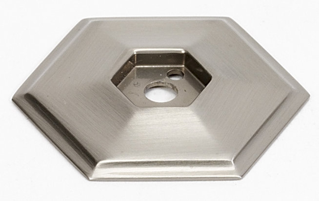 Nicole 1.58" Backplate, 1.5" L x 1.4" W, Satin Nickel